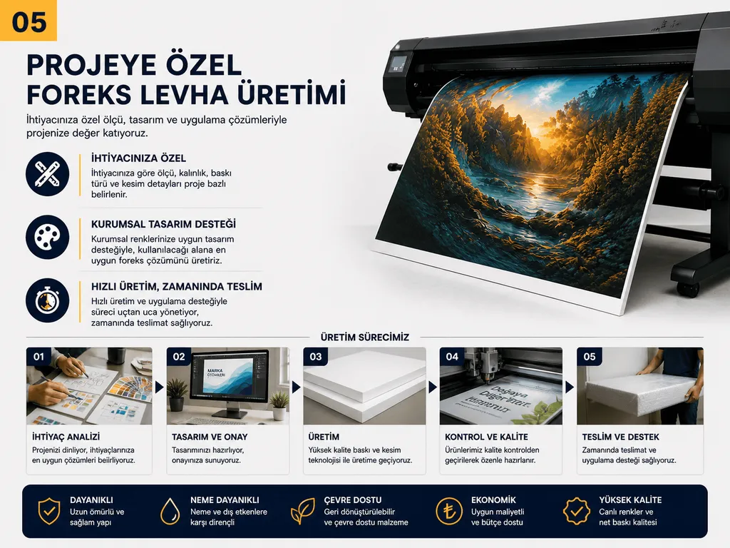 Projeye Özel Foreks Levha Üretimi