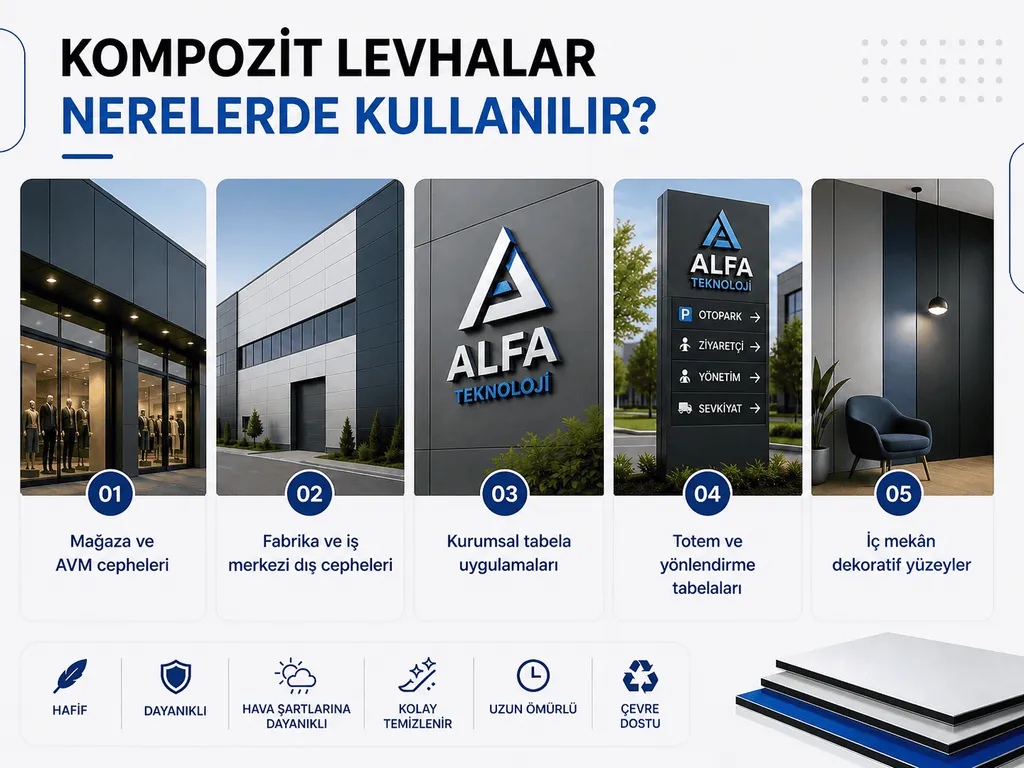 Kompozit Levhalar Nerelerde Kullanılır?