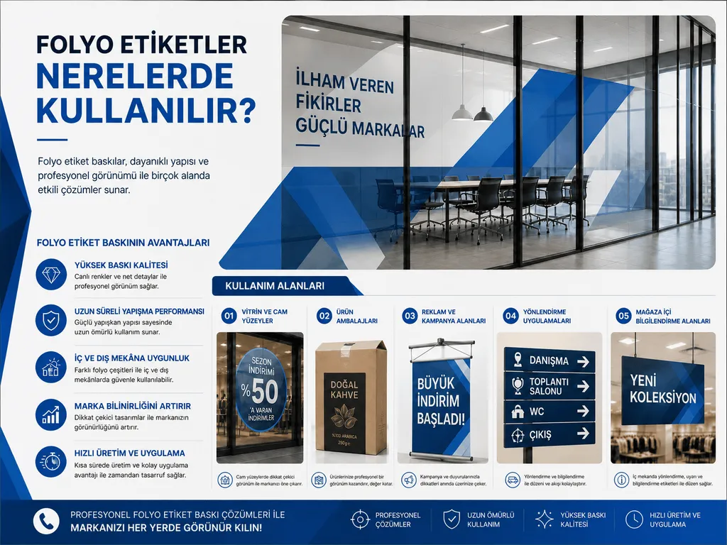 Folyo Etiketler Nerelerde Kullanılır?