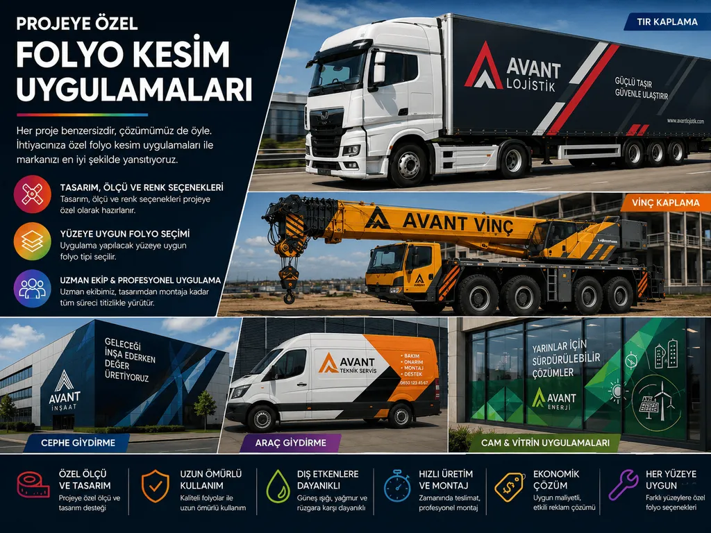 Projeye Özel Folyo Kesim Uygulamaları