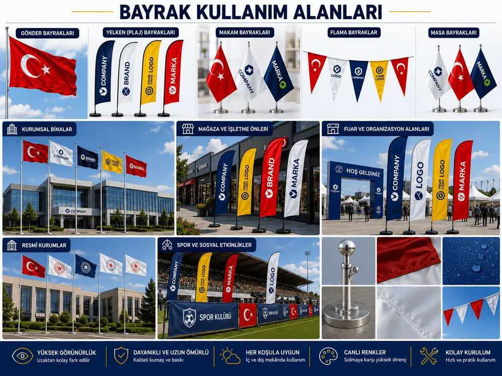 Bayrak Kullanım Alanları