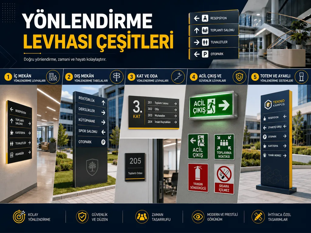 Yönlendirme Levhası Çeşitleri